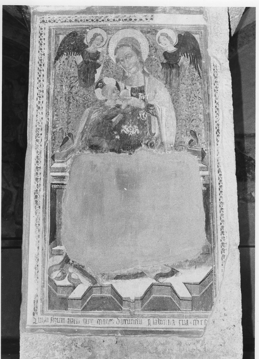 Madonna del Latte (dipinto, opera isolata) di Domenico di Giacomo da Leonessa (attribuito) (sec. XV)