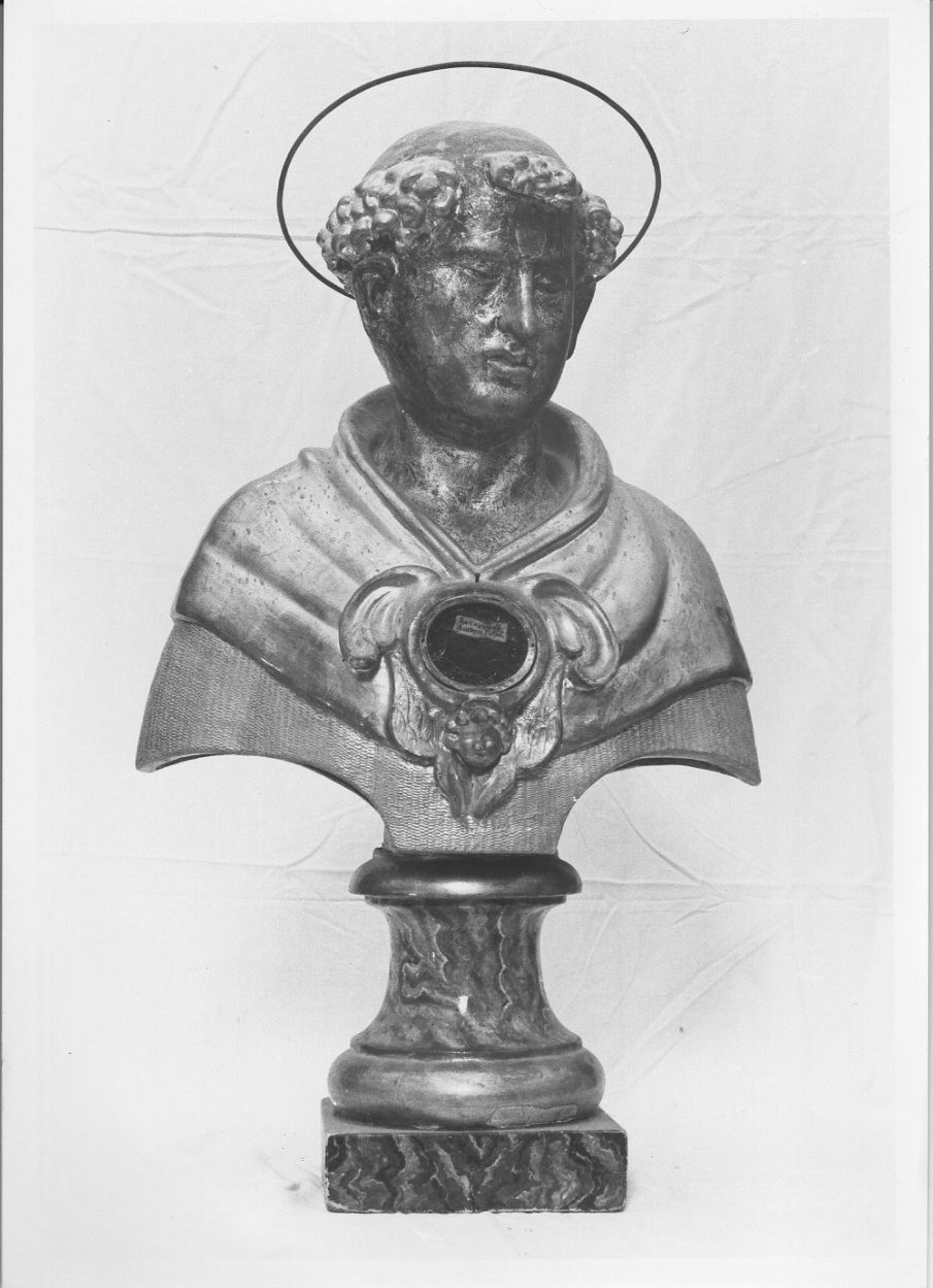 reliquiario - a busto, opera isolata - bottega umbra (fine sec. XVIII)