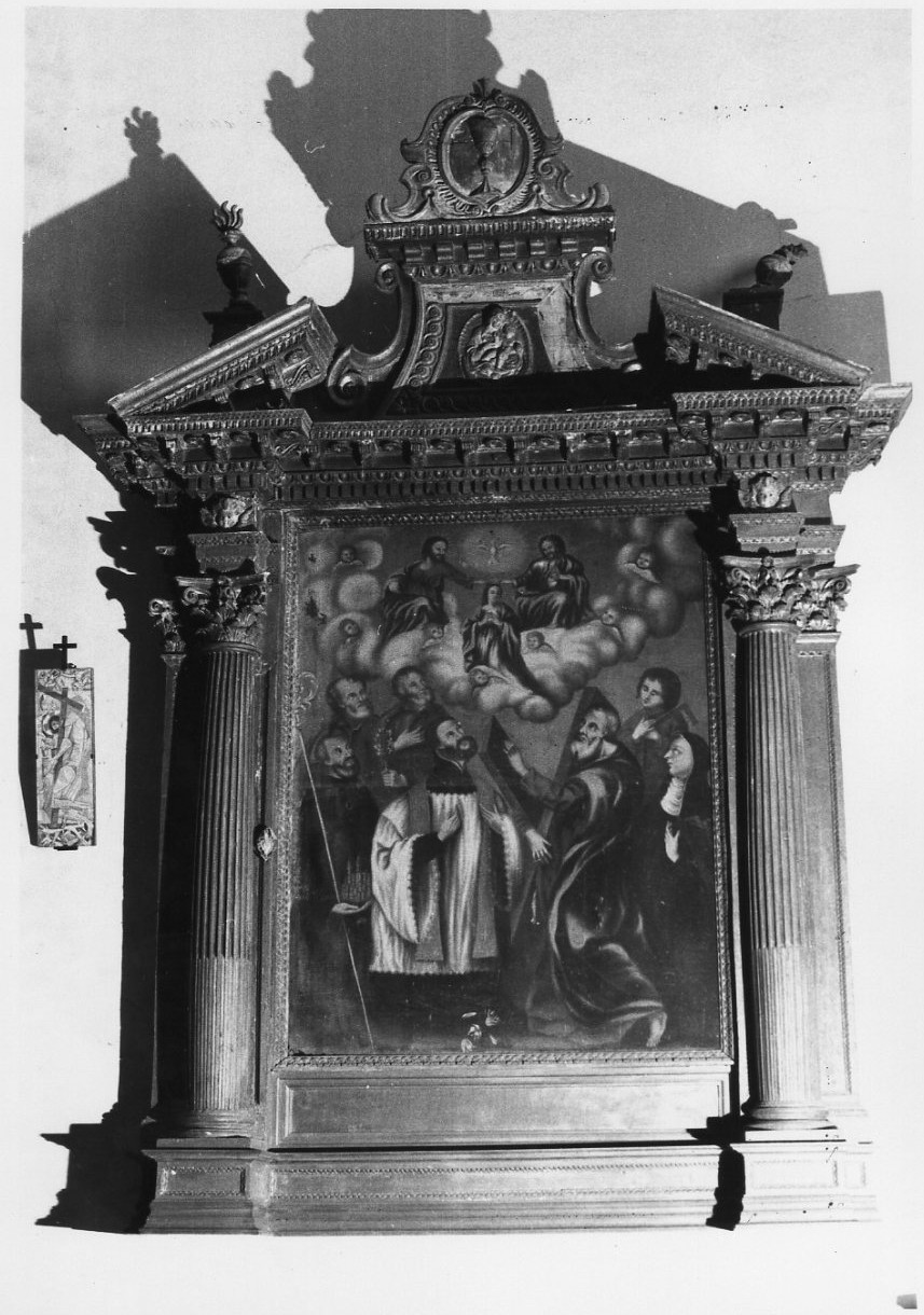 mostra d'altare, complesso decorativo - bottega umbra (seconda metà sec. XVII)