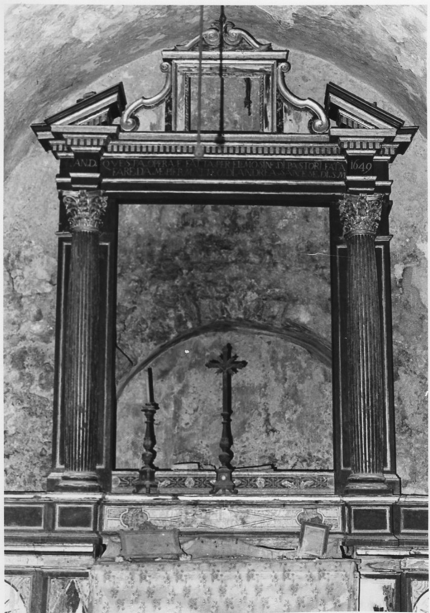 mostra d'altare, complesso decorativo - ambito Italia centrale (sec. XVII)