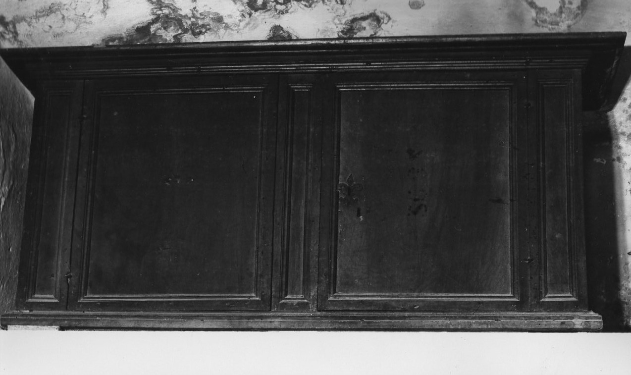 credenza, opera isolata - bottega umbra (sec. XVII)