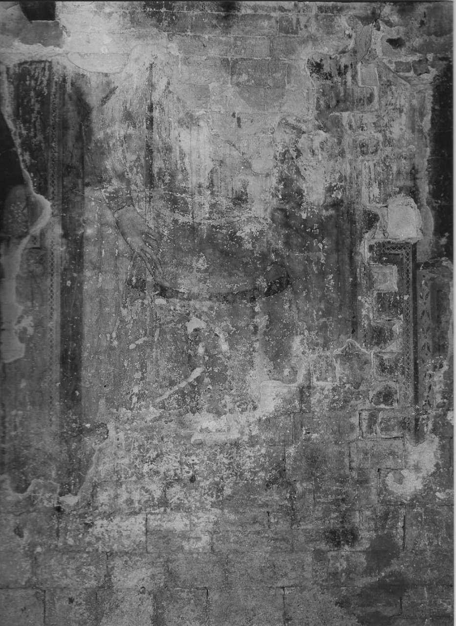 San Cristoforo (dipinto, frammento) - ambito umbro (sec. XIV)