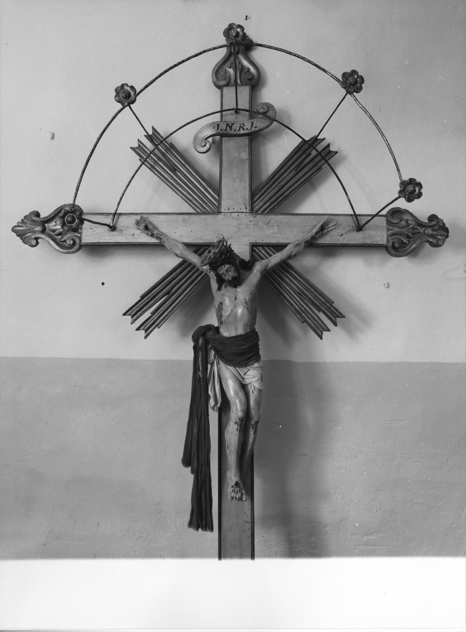 croce processionale, opera isolata - bottega umbra (sec. XVIII)