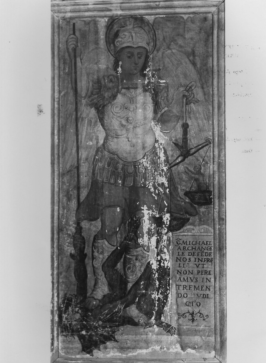 San Michele Arcangelo (dipinto, opera isolata) - ambito Italia centrale (sec. XVI)