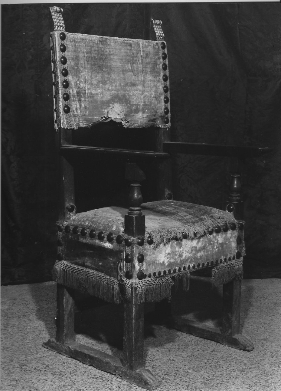 poltrona, opera isolata - bottega umbra (sec. XVI)