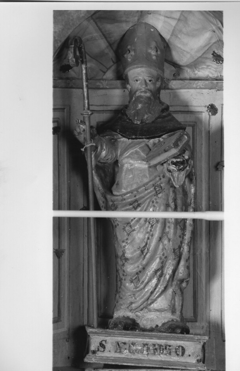 Sant'Egidio (statua, elemento d'insieme) - bottega umbra (sec. XVI)