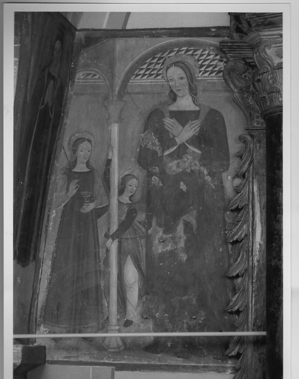 Madonna annunciata (dipinto, opera isolata) - ambito Italia centrale (fine/inizio secc. XV/ XVI)