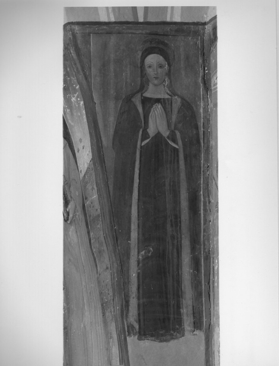 Madonna annunciata (dipinto, opera isolata) - ambito Italia centrale (fine/inizio secc. XV/ XVI)