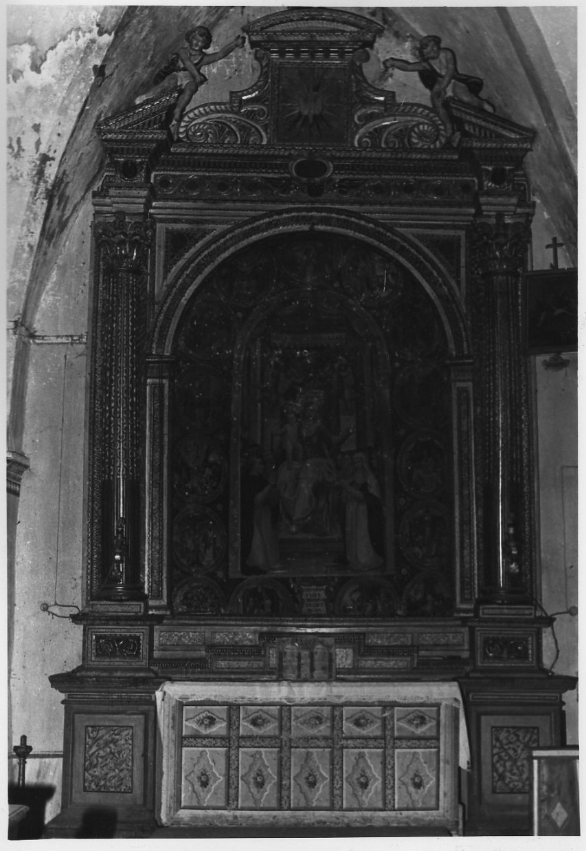 mostra d'altare, opera isolata - bottega Italia centrale (inizio sec. XVII)