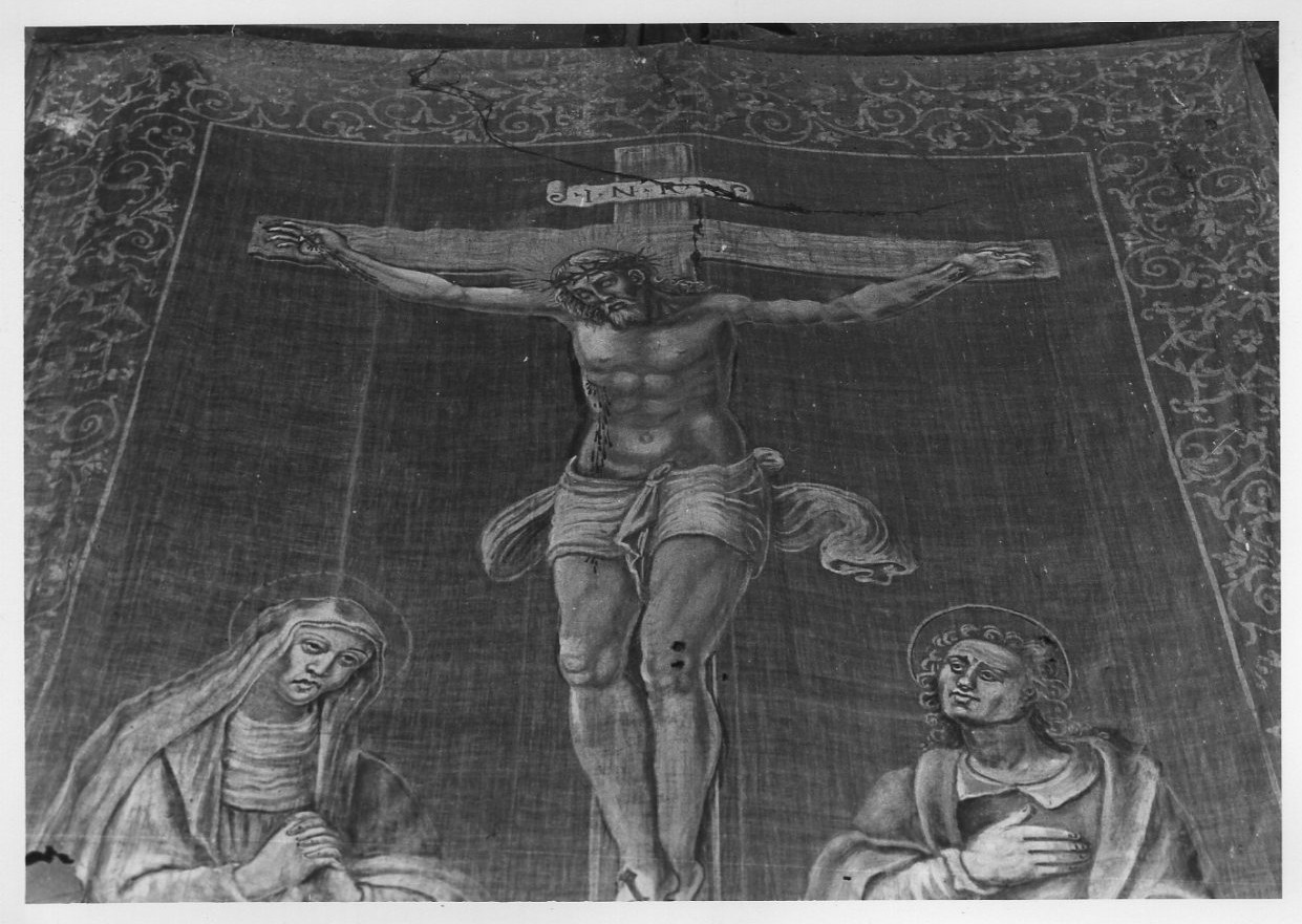 Cristo crocifisso (dipinto, opera isolata) - bottega Italia centrale (fine sec. XVI)