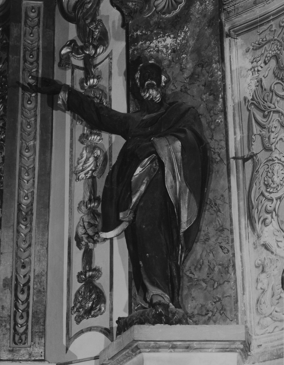 San Gioacchino (statua, elemento d'insieme) - bottega umbra (sec. XVIII)