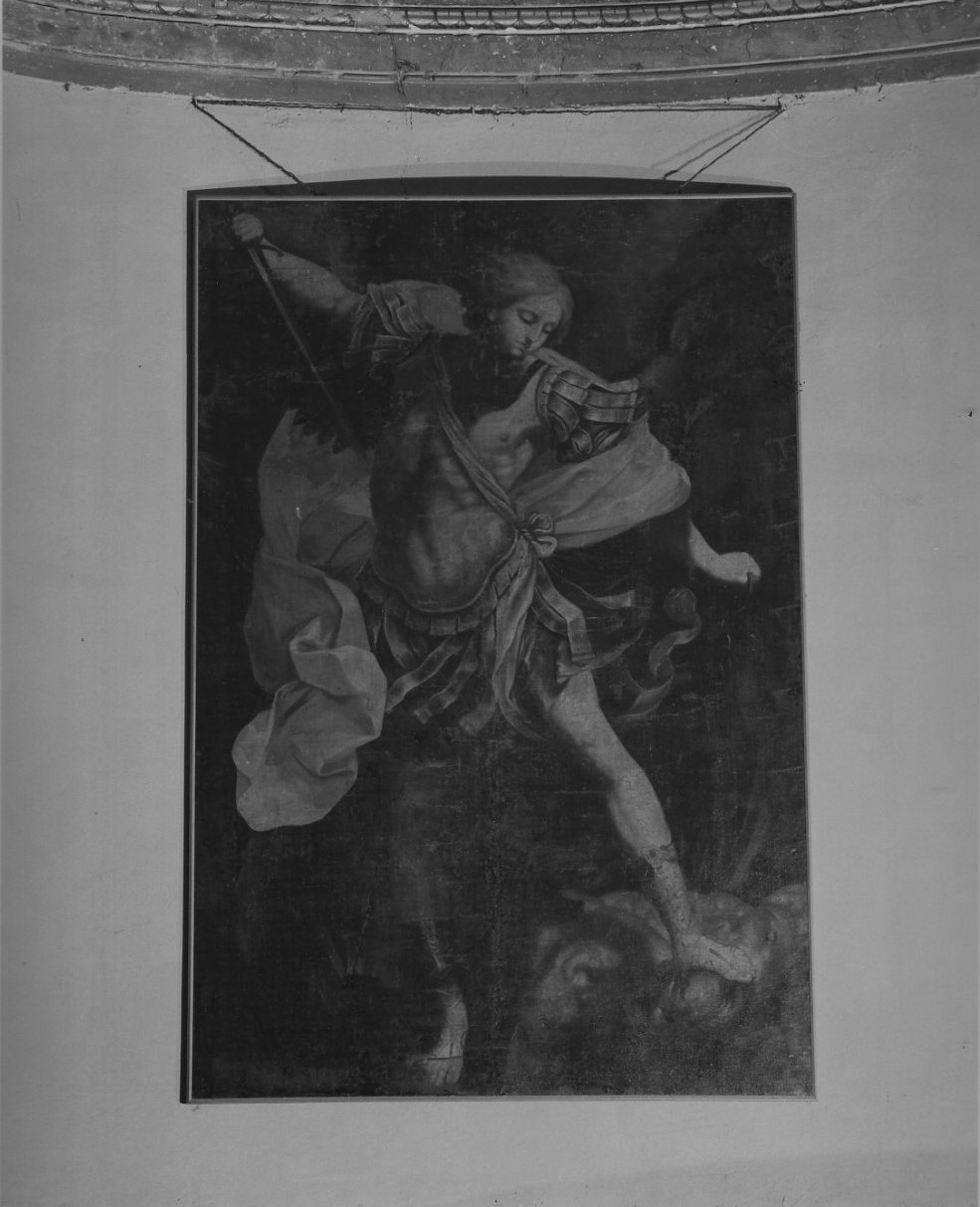 San Michele Arcangelo (dipinto, opera isolata) di Reni Guido (maniera) (seconda metà sec. XVII)