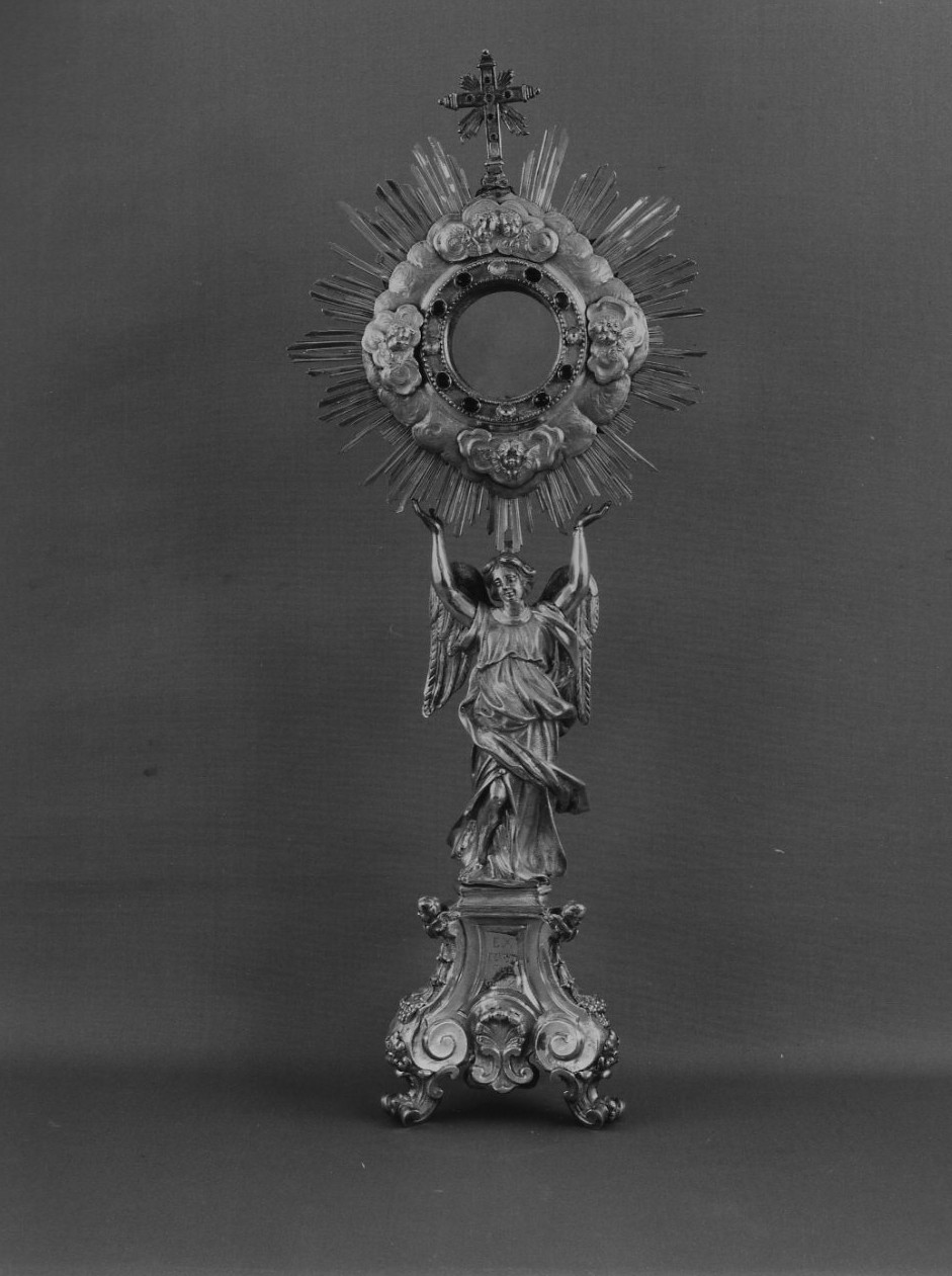 ostensorio, opera isolata di Petroni F.P (sec. XVIII)