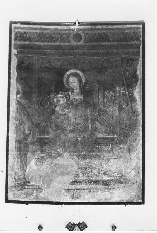 Madonna con Bambino e Santi (dipinto, frammento) - ambito Italia centrale (sec. XVI)