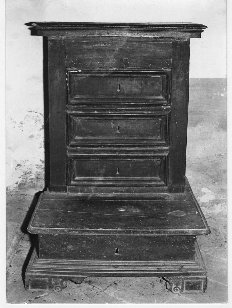 inginocchiatoio, opera isolata - bottega umbra (sec. XVII)