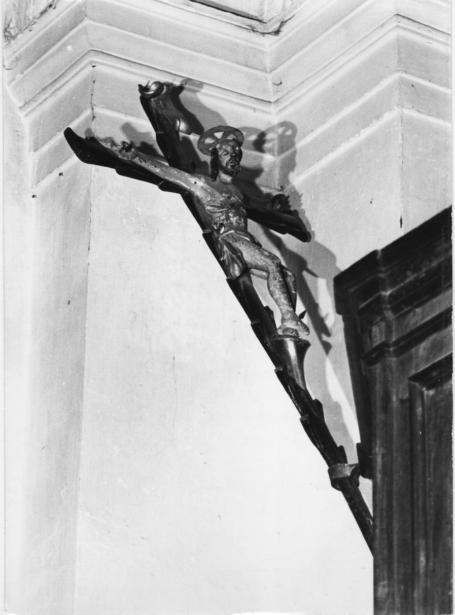 Cristo crocifisso (croce processionale, elemento d'insieme) - bottega umbra (sec. XVII)