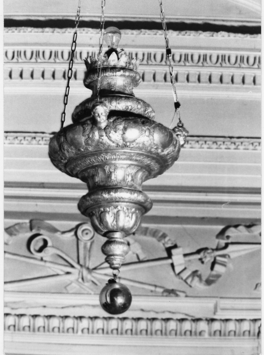 lampada, opera isolata - bottega umbra (sec. XVIII)