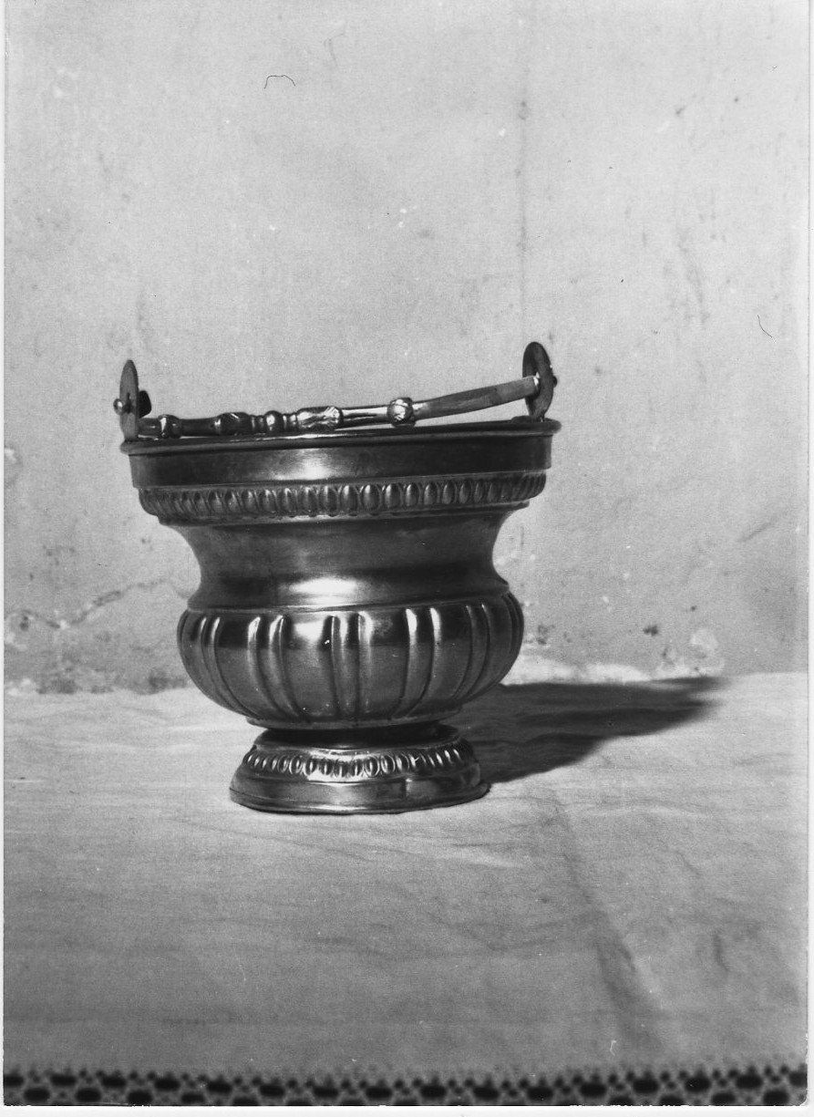 aspersorio, opera isolata - bottega umbra (sec. XIX)