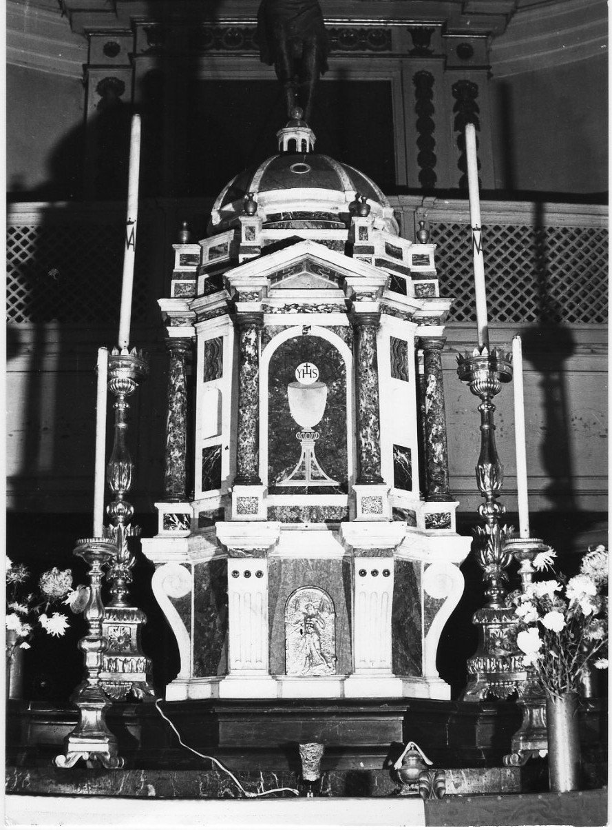 tabernacolo - a tempietto, elemento d'insieme - bottega umbra (sec. XVII)