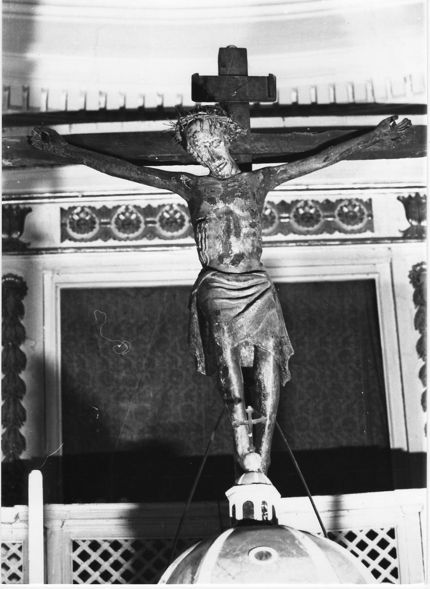 Cristo crocifisso (scultura, elemento d'insieme) - bottega umbra (sec. XIV)