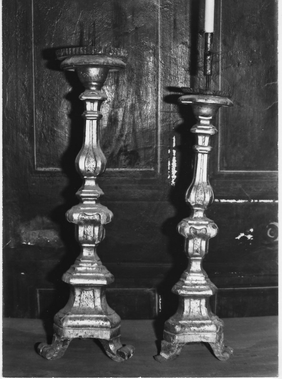 candeliere, insieme - bottega umbra (sec. XVIII)