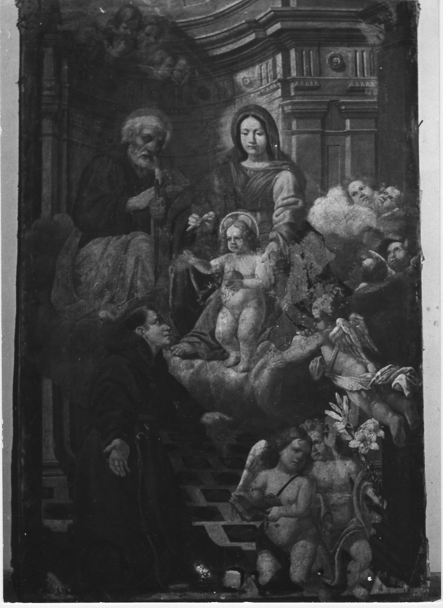 apparizione della Madonna con Bambino a Sant'Antonio da Padova (dipinto, opera isolata) - ambito Italia centrale (sec. XVII)