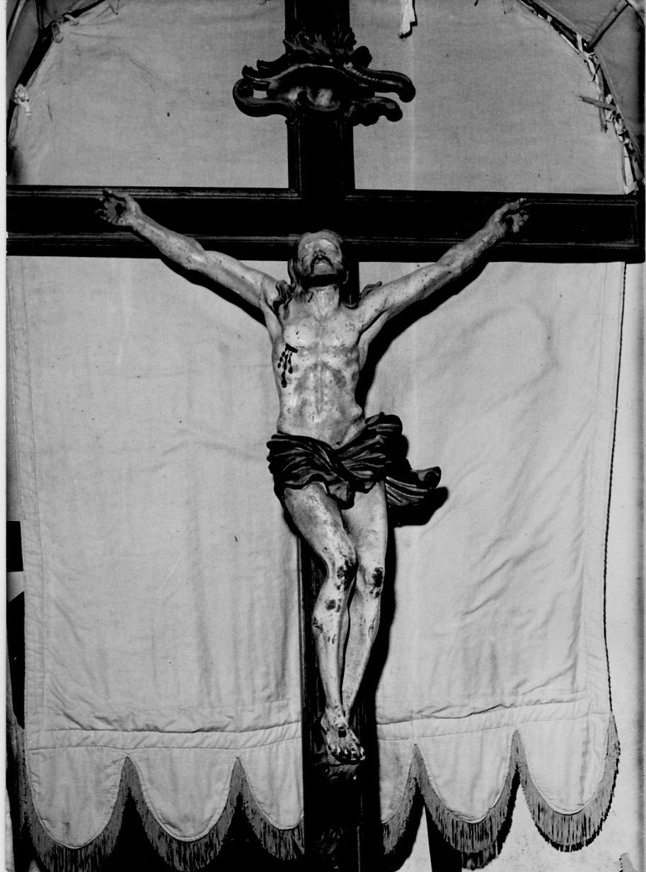 Cristo crocifisso (croce processionale, opera isolata) - bottega umbra (sec. XVIII)