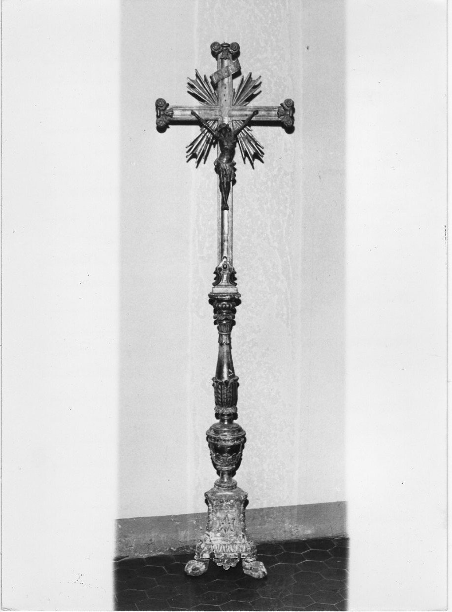 Cristo crocifisso (croce, elemento d'insieme) - bottega umbra (fine sec. XVIII)