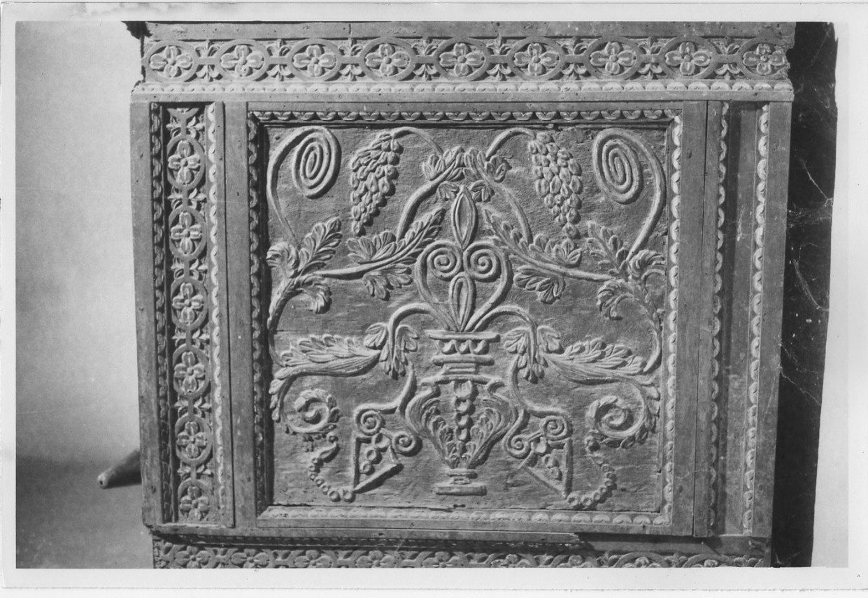 cassa d'organo, elemento d'insieme - bottega umbra (sec. XVII)