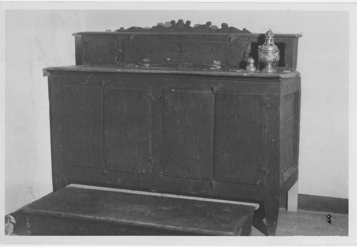 paratore per cattedra vescovile, opera isolata - bottega umbra (sec. XVII)