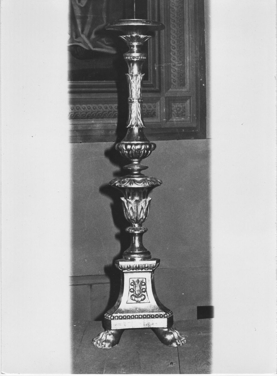 candeliere, insieme - bottega umbra (secc. XVII/ XVIII)