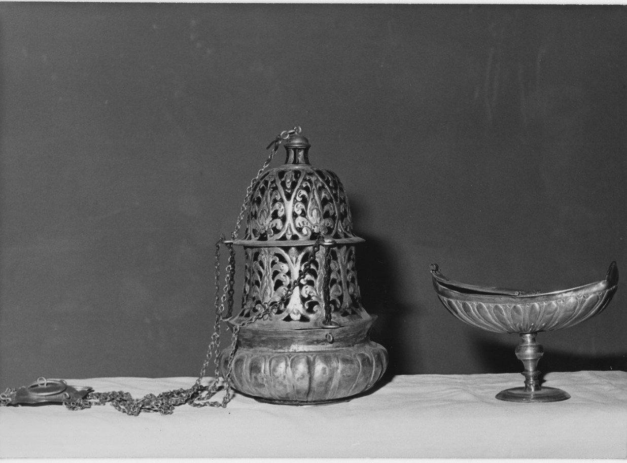 turibolo, elemento d'insieme - bottega umbra (sec. XVII)