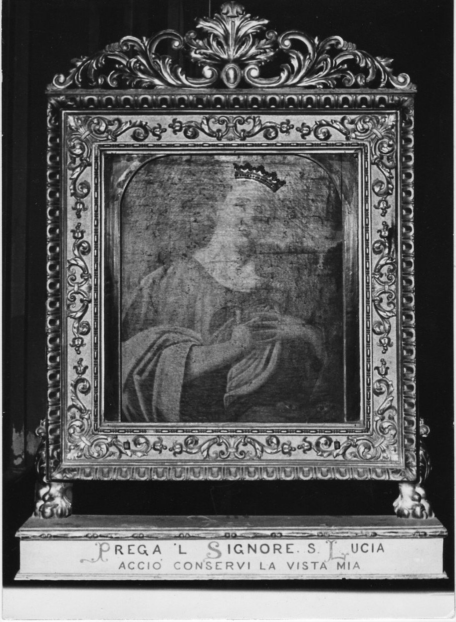 Santa Lucia (quadro d'altare, elemento d'insieme) - ambito Italia centrale (secc. XVIII/ XIX)