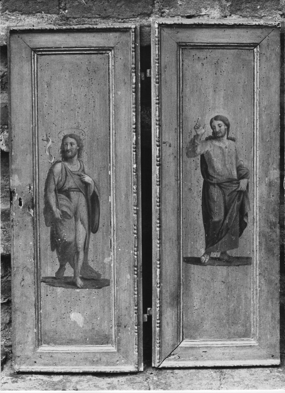 sportello di armadio del fonte battesimale, opera isolata - ambito Italia centrale (sec. XVI)