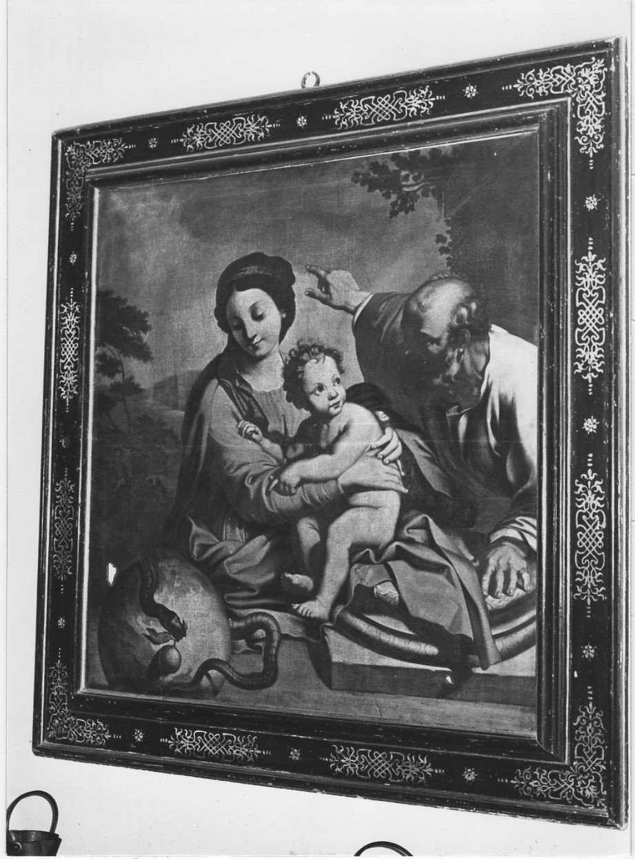 Sacra Famiglia (dipinto, elemento d'insieme) - ambito Italia centrale (sec. XVII)