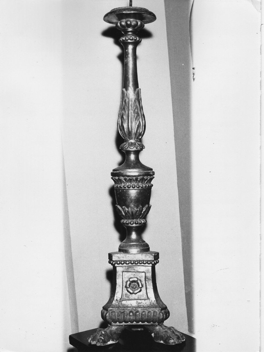 candeliere, coppia - bottega umbra (sec. XVIII)