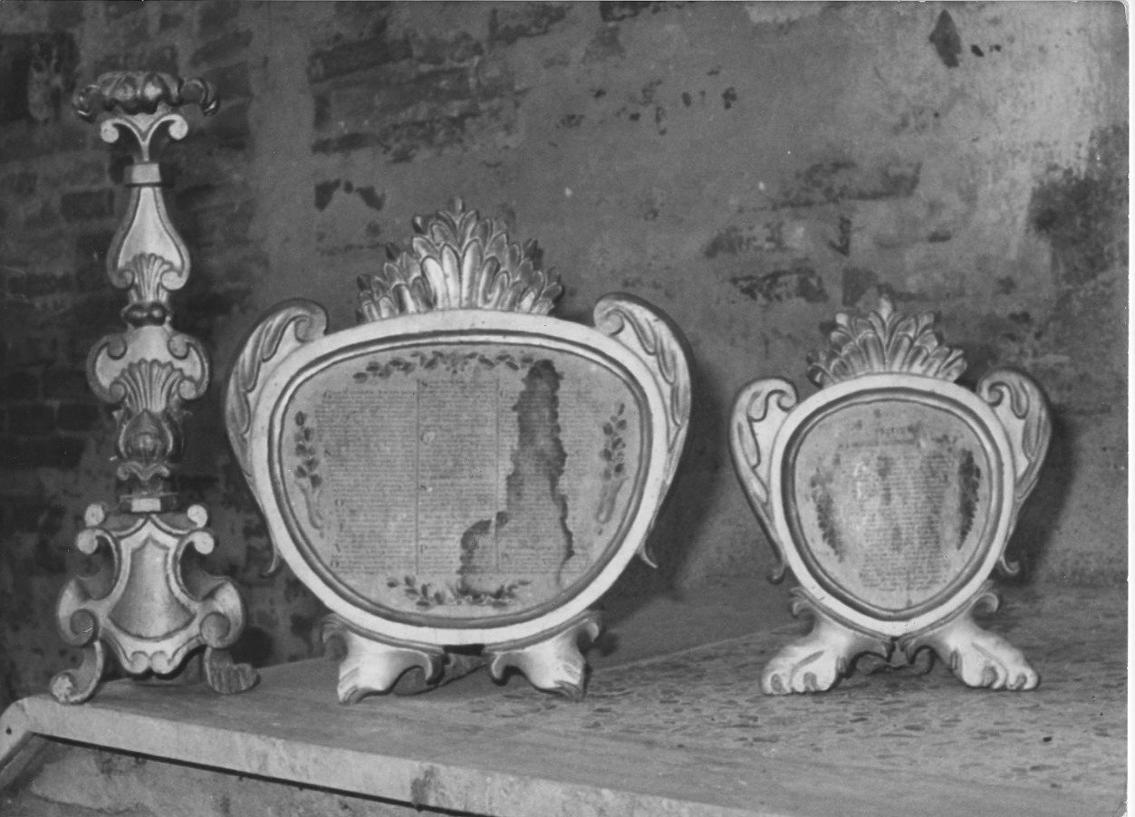 cartagloria, elemento d'insieme - bottega Italia centrale (secc. XVII/ XVIII)