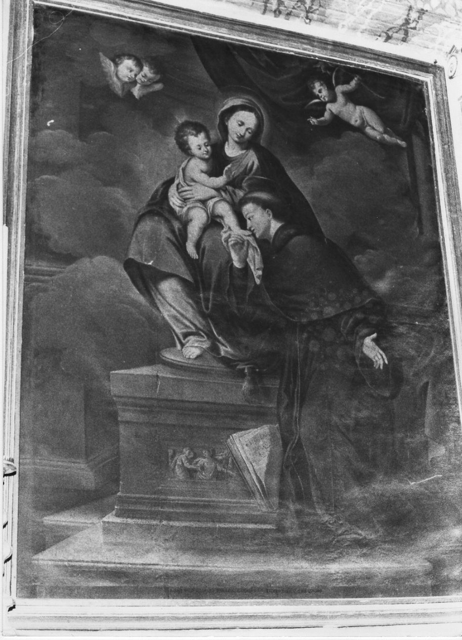 apparizione della Madonna con Bambino a Sant'Antonio da Padova (dipinto, opera isolata) - ambito italiano (inizio sec. XIX)