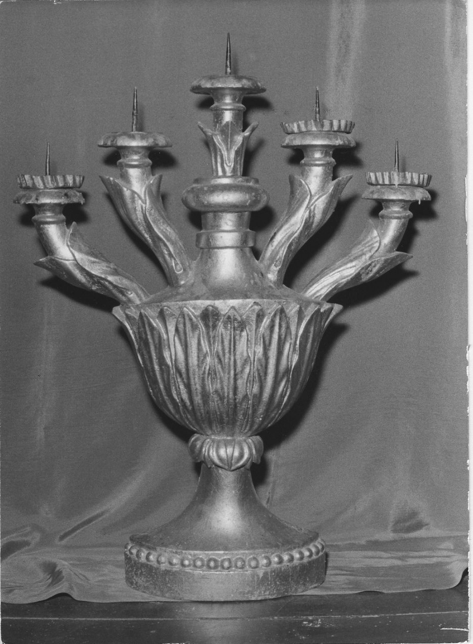 candeliere, coppia - bottega italiana (sec. XIX)