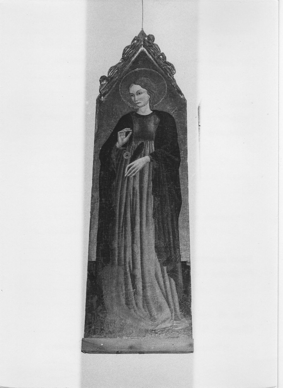 Santa (dipinto, elemento d'insieme) - ambito italiano (primo quarto sec. XV)