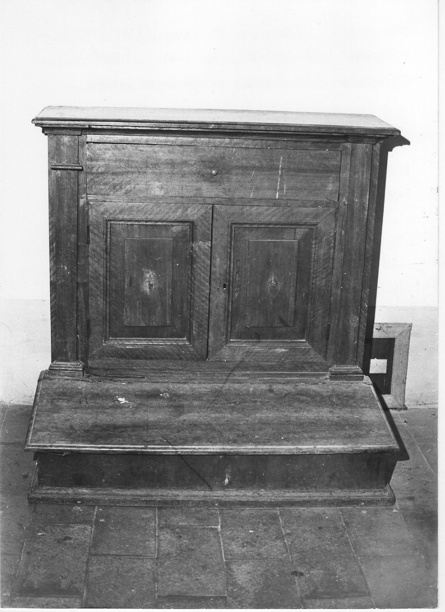 inginocchiatoio, opera isolata - bottega italiana (sec. XVIII)