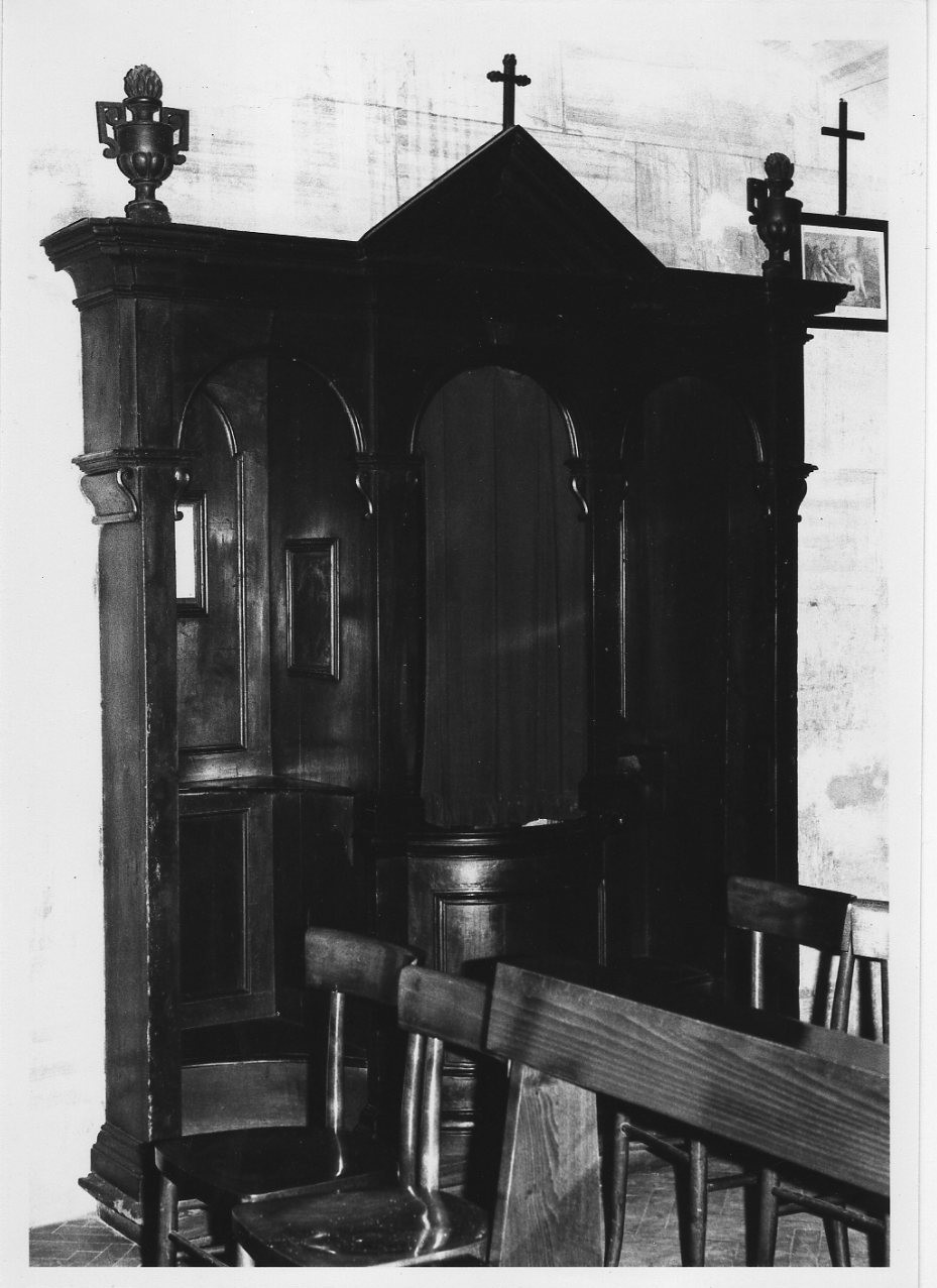 confessionale, insieme - bottega italiana (sec. XVII)