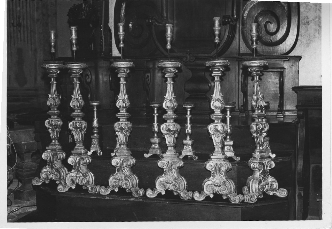 candeliere, insieme - bottega italiana (sec. XVIII)