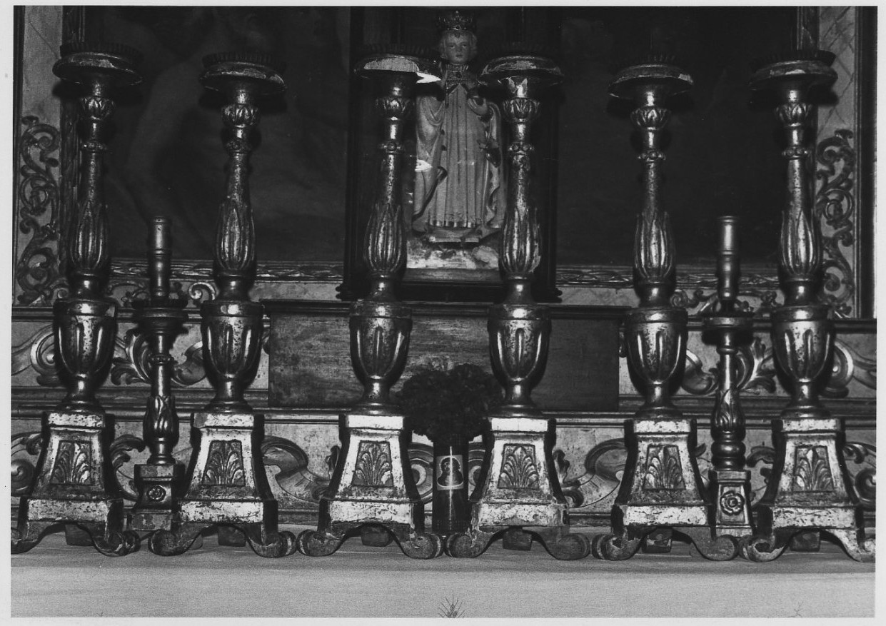 candeliere, insieme - bottega italiana (secc. XVIII/ XIX)