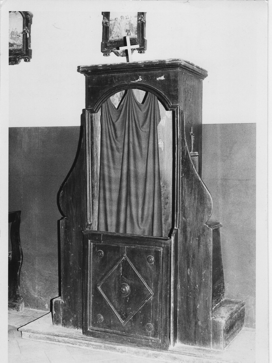 confessionale, opera isolata - bottega italiana (secc. XVII/ XVIII)