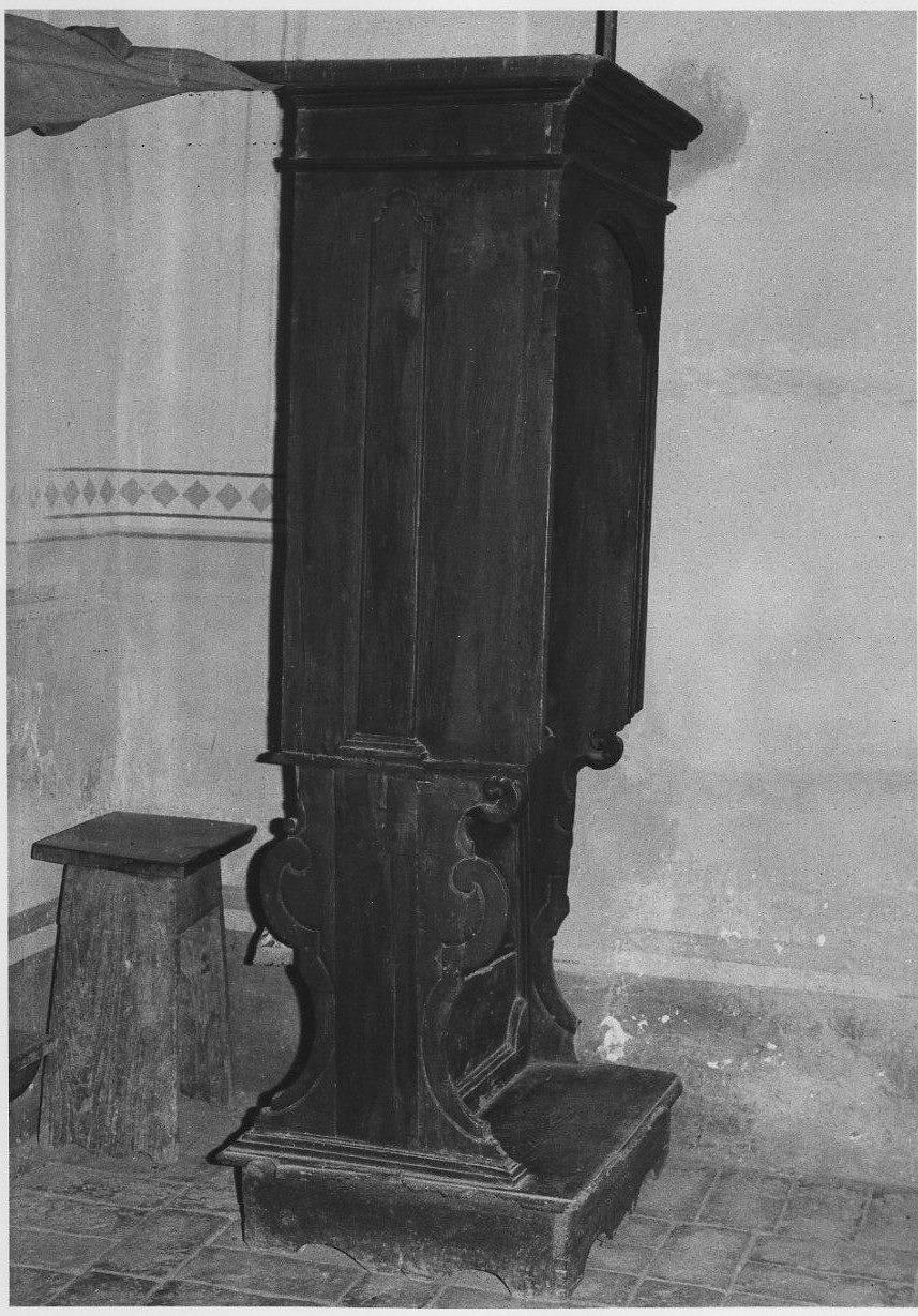 confessionale, opera isolata - bottega italiana (sec. XVII)