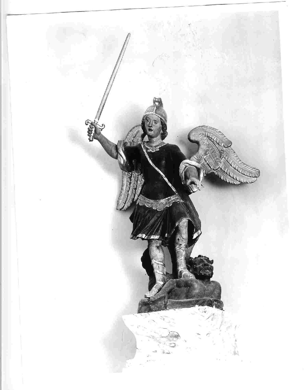 San Michele Arcangelo (scultura, opera isolata) - bottega umbra (sec. XVIII)