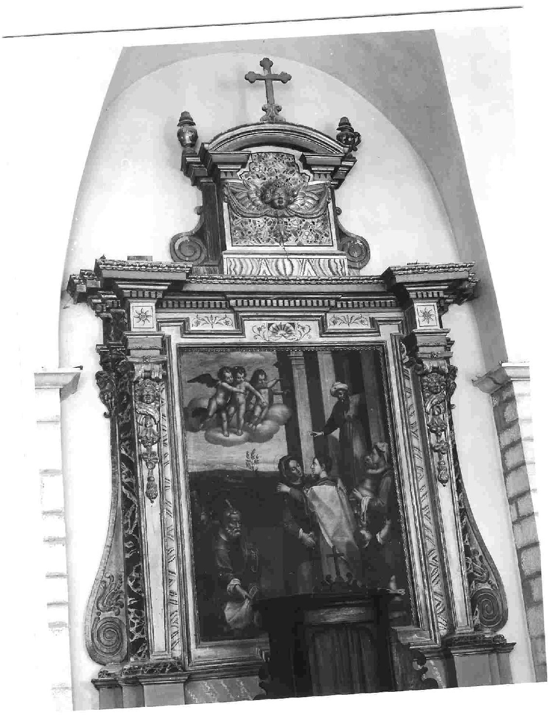 altare, elemento d'insieme - bottega Italia centrale (prima metà sec. XVII)