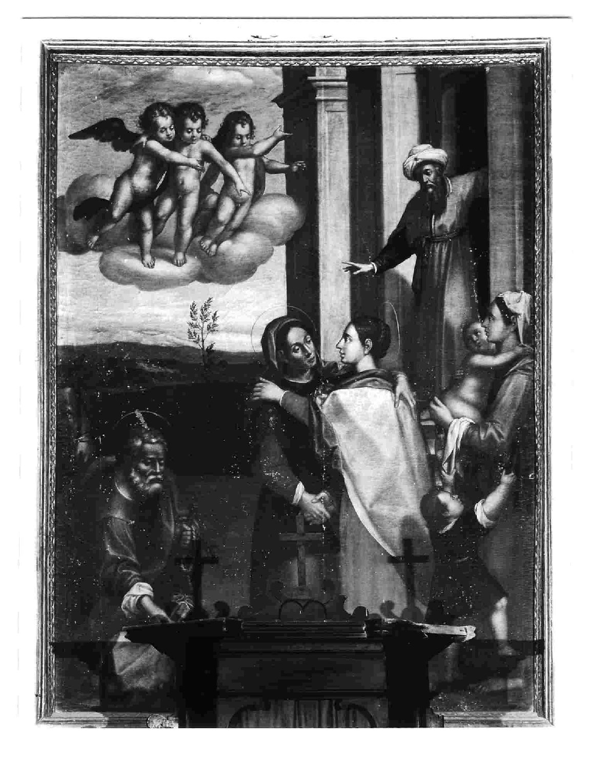 visitazione (dipinto, elemento d'insieme) - ambito Italia centrale (prima metà sec. XVII)