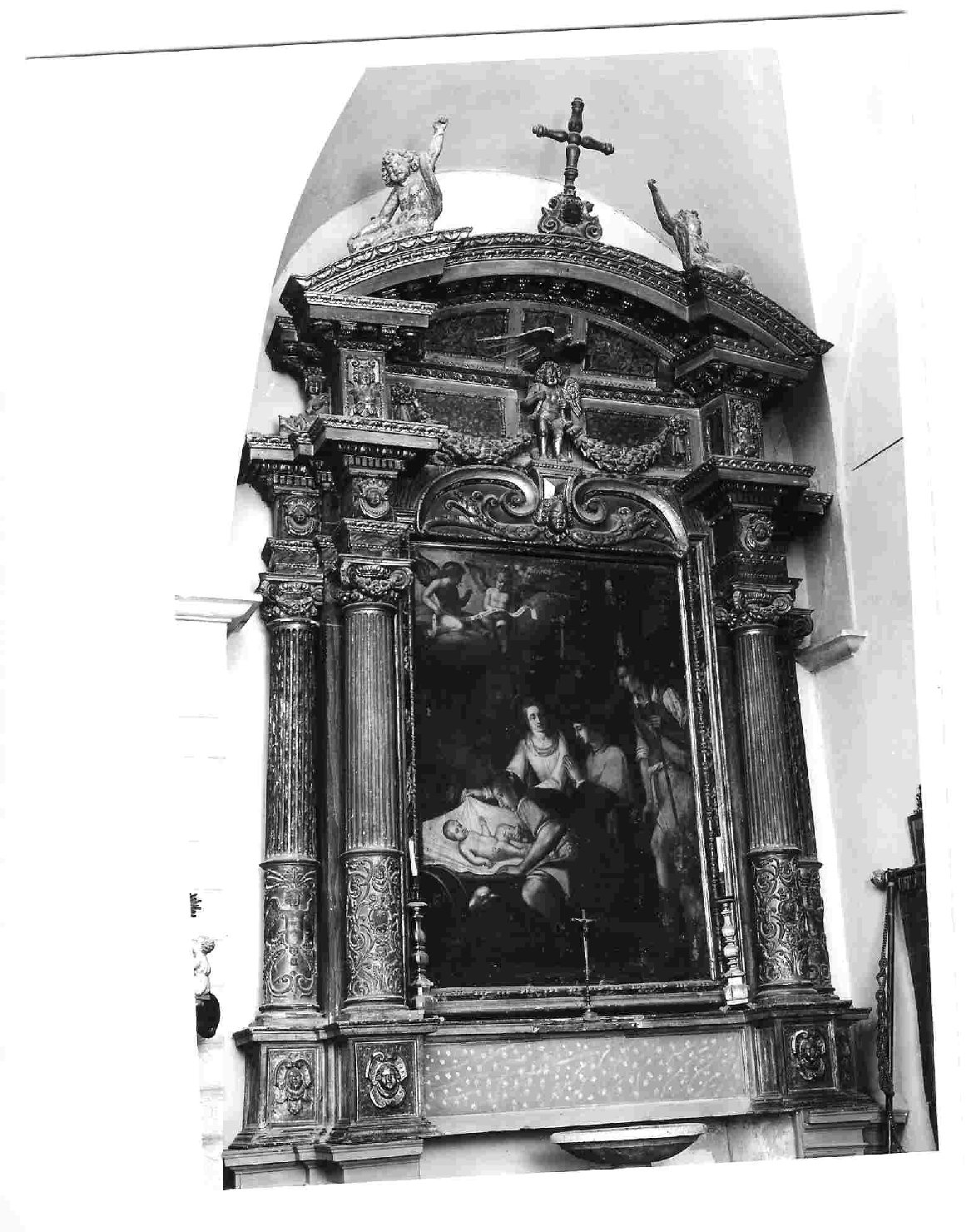 altare, elemento d'insieme - bottega umbra (prima metà sec. XVII)